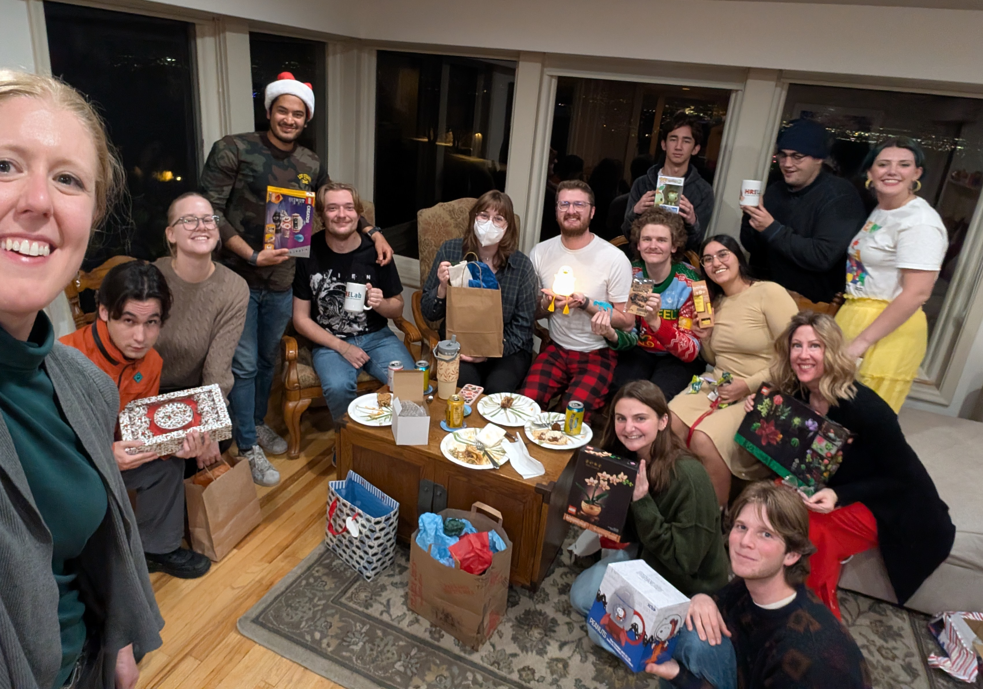 HRELab members show off their white elephant haul.