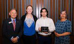 Gabe Parra receives Outstanding Undergraduate Researcher Award
