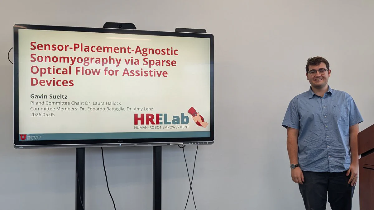 Gavin Sueltz successfully defends MS thesis (HRELab's first!)